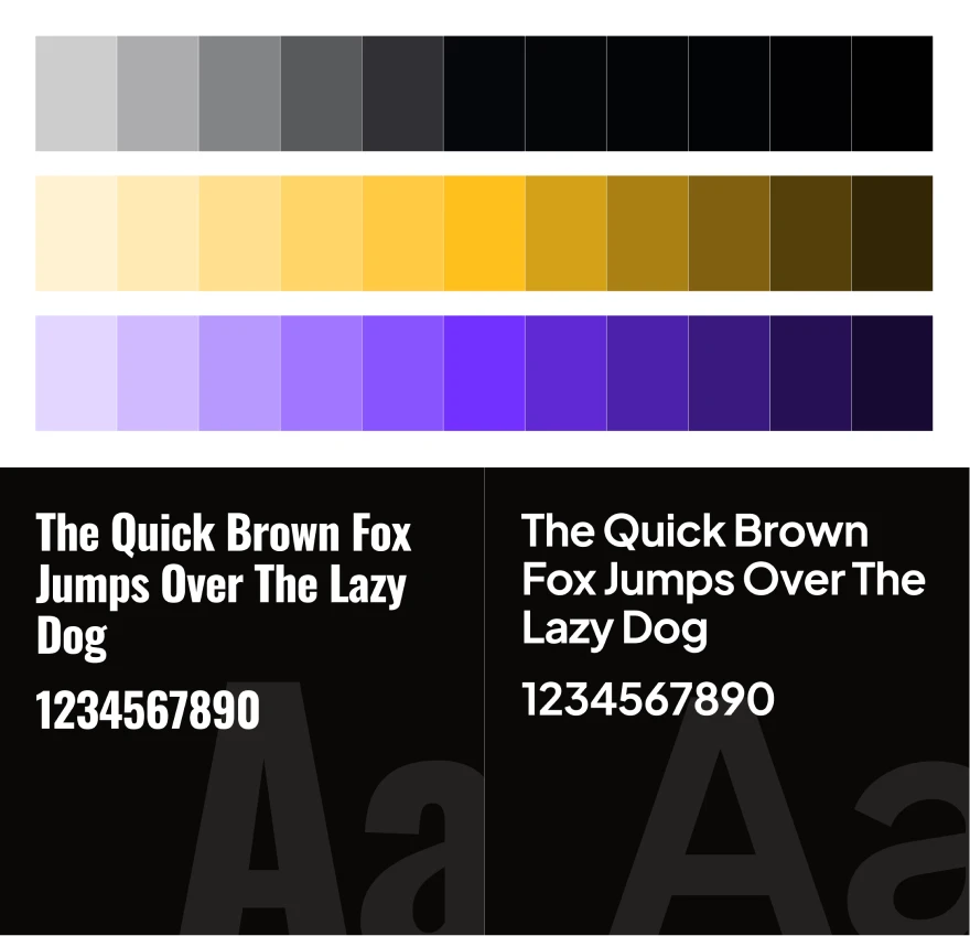 Placementstream brand identity — colour palette and typography